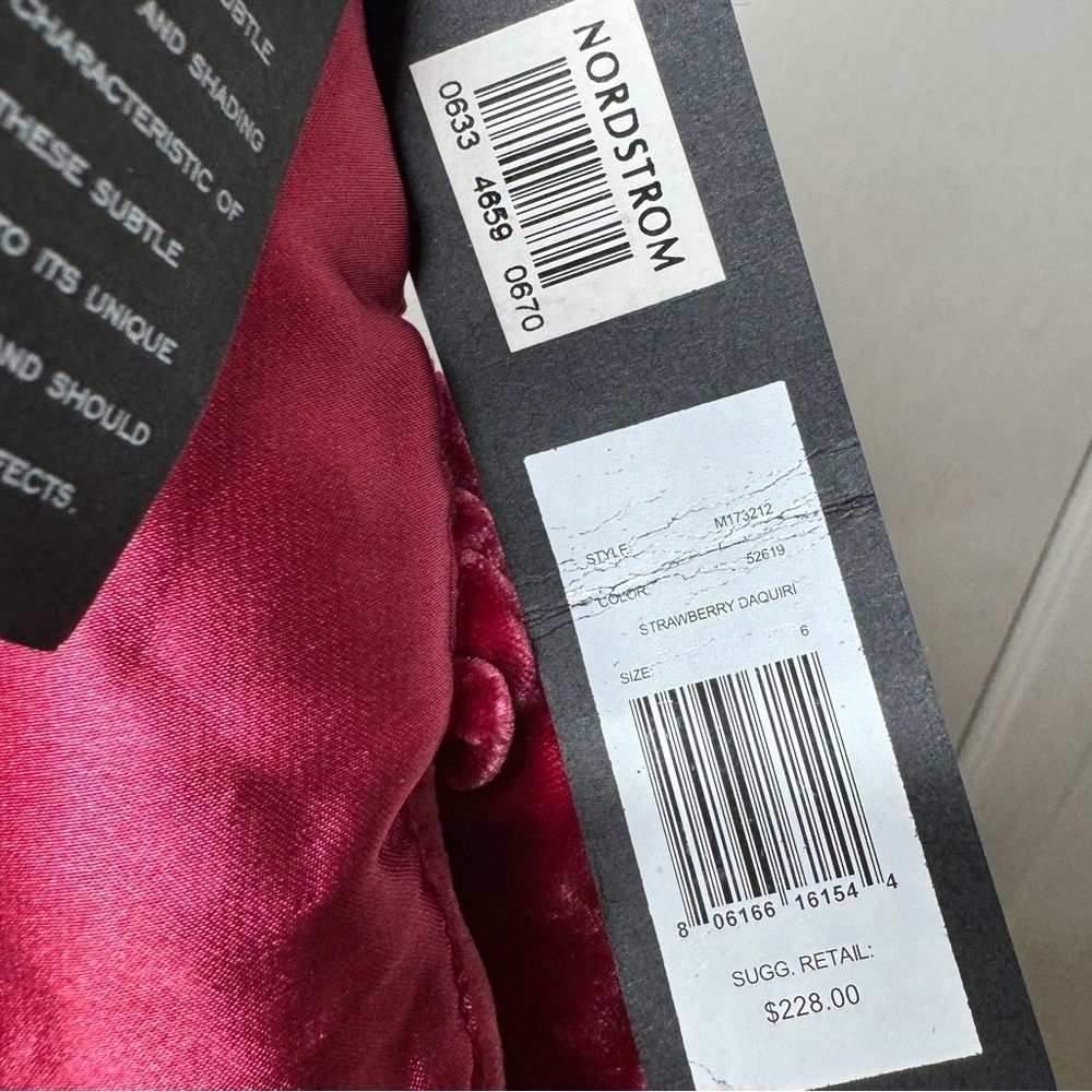 NWT Marc by Marc Jacobs Strawberry Daiquiri Pink Velvet Silk Blend Bow Blouse 6 - Picture 14 of 16